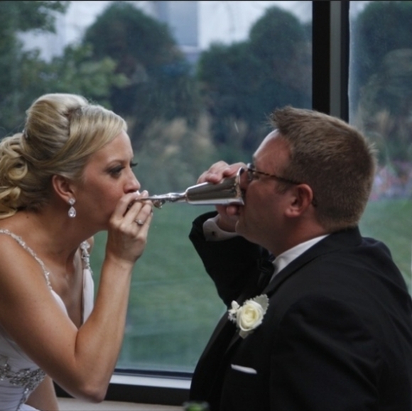 Wedding Double Toasting Cup  Vintage German Inspired - Picture 16 of 16